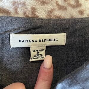 Banana Republic Charcoal Stretch Trousers